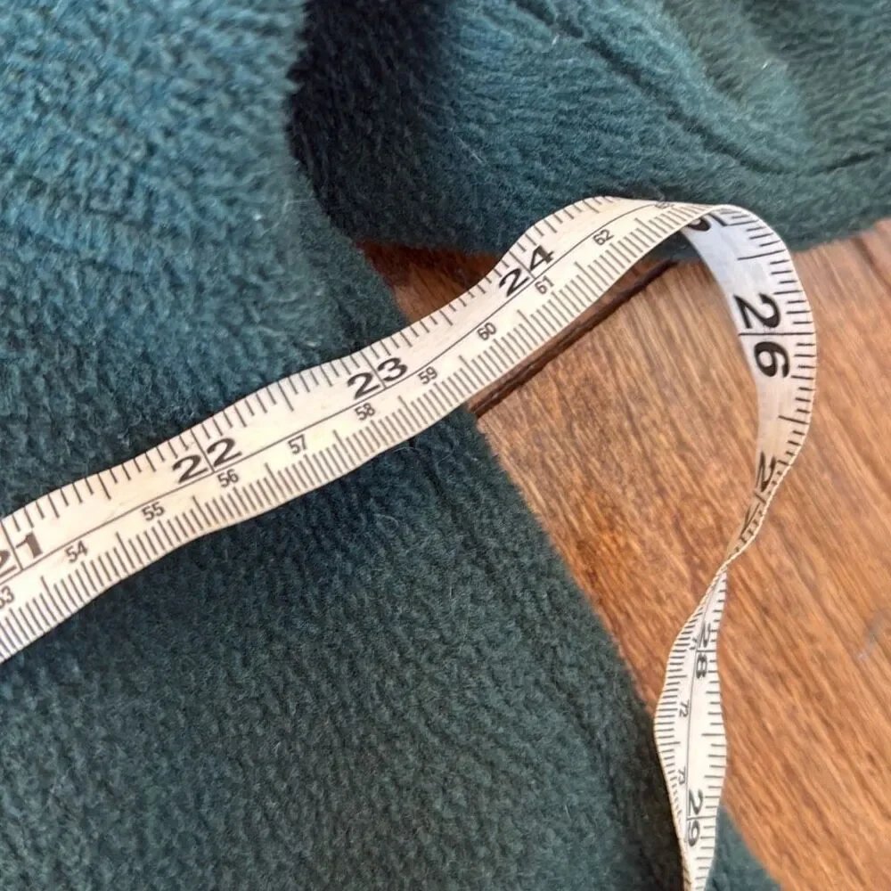 L.L. Bean vintage dark green full zip fleece size xl